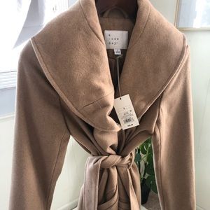 oatmeal trench coat size: S